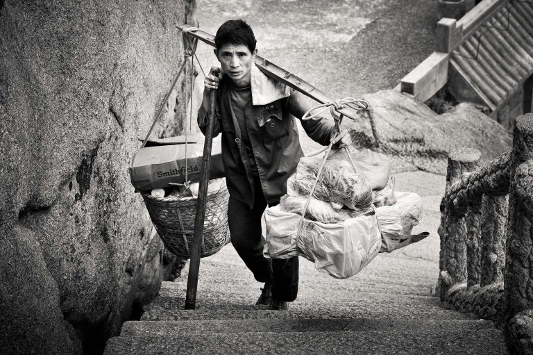 China work man portrait